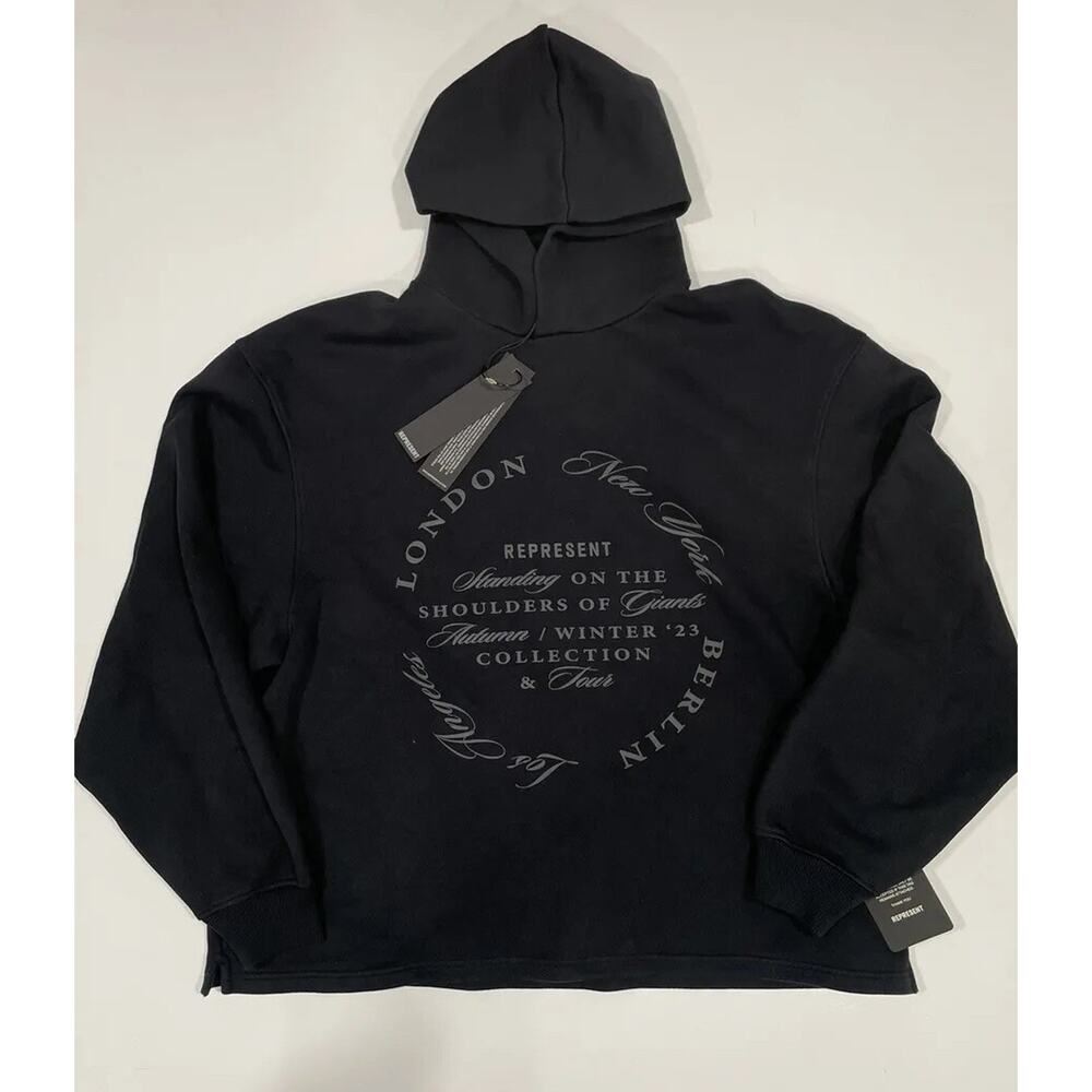 Represent Clo Season Tour Relaxed Hoddie Large Black